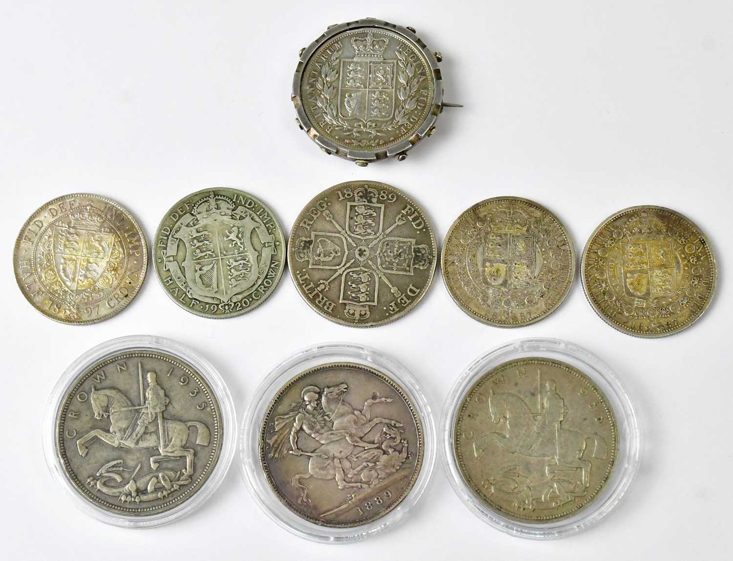 Lot 808 - A Victorian double florin 1887, in a...
