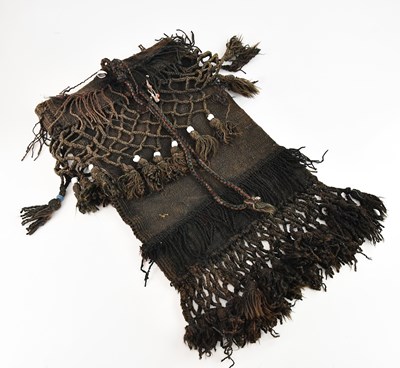 Lot 1184 - A North African camel bag, decorated with...