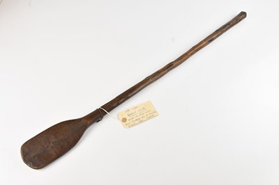 Lot 1149 - A 19th century Congolese paddle, length 90cm.
