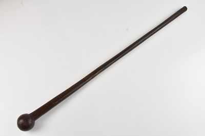 Lot 1150 - A Zulu knobkerrie, length 90cm.