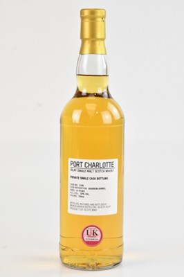 Lot 2414 - WHISKY; a bottle Port Charlotte private single...
