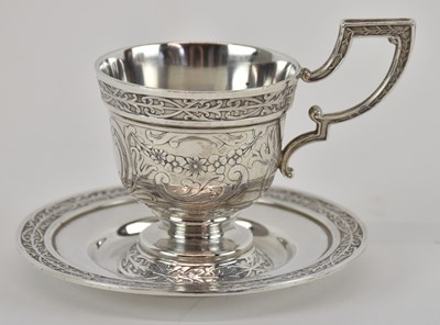 Lot 1110 - A late 19th/early 20th century sterling silver...