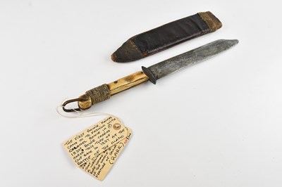 Lot 2268 - A mid 19th century American bone handled Bowie...