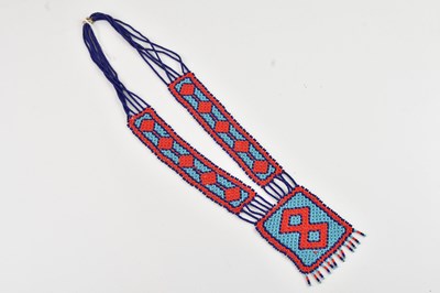 Lot 1146 - A Native American beadwork necklace, length 48cm.