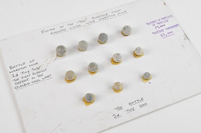 Lot 2272 - A collection of musket balls found in the...