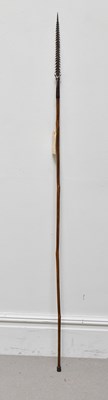 Lot 1166 - A mid 19th century Congo Fang tribe barbed...