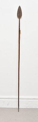 Lot 1167 - A nomad's Burba spear, length 172cm.