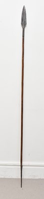Lot 1171 - Possibly a Sudanese spear, length 113cm.