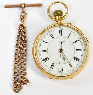 Lot 1126 - M. J. RUSSELL, LONDON; an 18ct yellow gold...