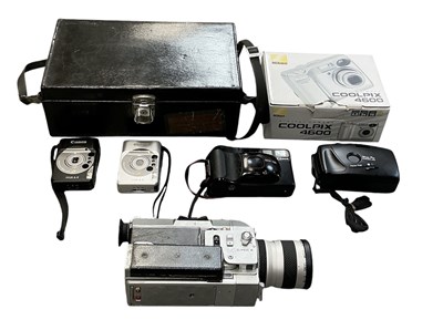Lot 488 - A quantity of assorted cameras and camera...