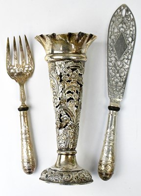 Lot 709 - CHARLES HORNER; an Edward VII hallmarked...