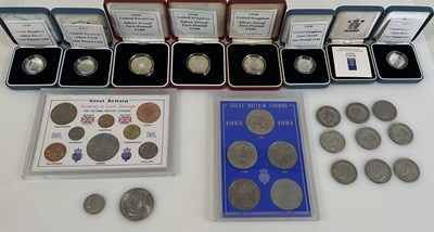 Lot 528 - ROYAL MINT; a collection of individual coins...