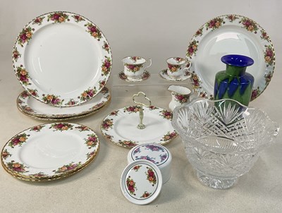 Lot 377 - WATERFORD; a cut glass bowl, with maker's mark...