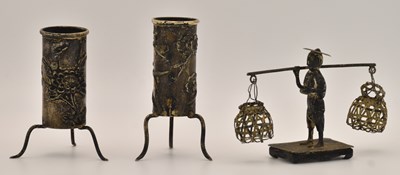 Lot 1154 - An early 20th century Chinese Export silver...