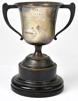 Lot 685 - A hallmarked silver trophy, inscribed...