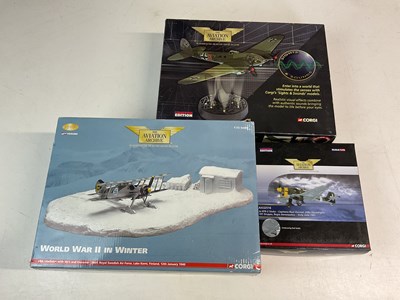 Lot 159 - CORGI AVIATION ARCHIVE; three boxed models...