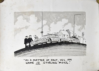 Lot 656 - STIRLING MOSS; a limited edition Noel Ford...