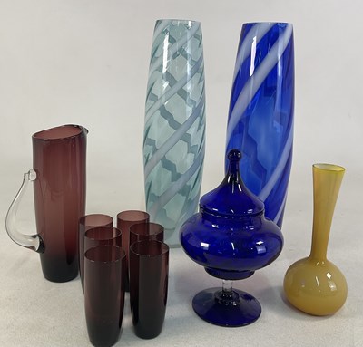 Lot 374 - A collection of mid century European glassware,...