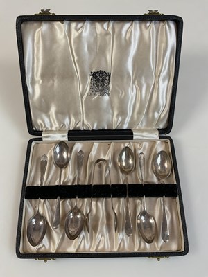 Lot 607 - ELKINGTON & CO; a set of six George VI...