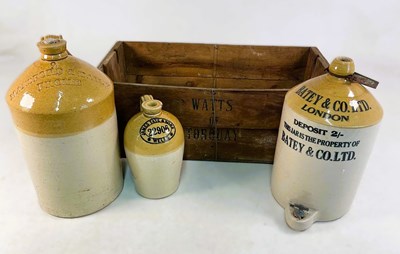 Lot 252 - BATEY & CO. LTD; a stoneware flagon, height...