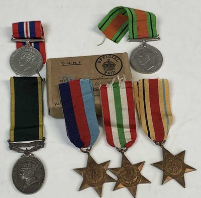 Lot 206 - A WWII medal group, awarded to 2058376.SJT.L.J....