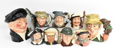 Lot 268 - ROYAL DOULTON; nine various size character...