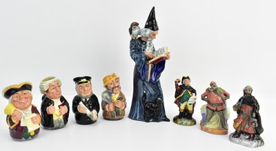 Lot 242 - ROYAL DOULTON; four porcelain figurines...