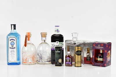 Lot 2478 - GIN; a bottle of Bombay Sapphire 100cl, with a...