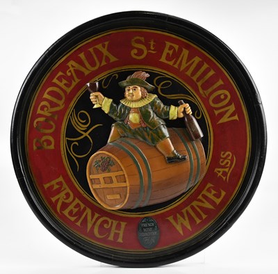 Lot 443 - A Bordeaux St Emilion French wine sign,...
