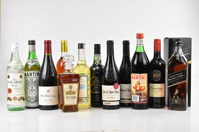 Lot 2526 - MIXED SPIRITS AND WINE; twelve bottles...