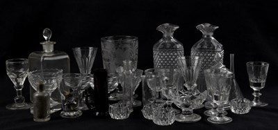 Lot 1445 - A collection of 19th century and later glass...