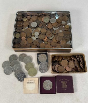 Lot 552 - A quantity of copper coins, together with a...
