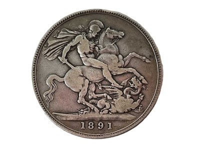 Lot 553 - A Victorian crown, 1891, Jubilee head.