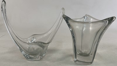 Lot 372 - DAUM; a Splash vase, signed to base, height...