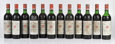 Lot 2483 - RED WINE; twelve bottles of Château Poujeaux...