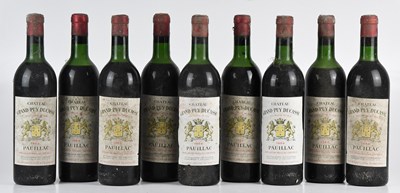 Lot 2488 - RED WINE; nine bottles of Château Grand-Puy...