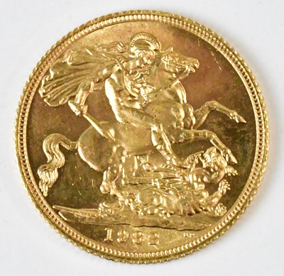 Lot 813 - An Elizabeth II full sovereign, 1982.