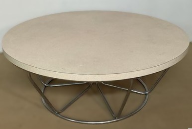 Lot 836 - A mid 20th century circular coffee table with...