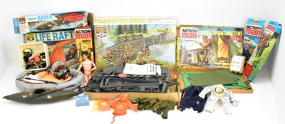Lot 410 - Various Action Man related toys including a...
