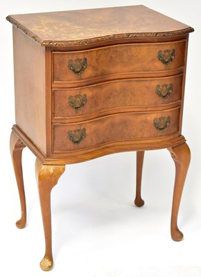 Lot 144 - A reproduction mahogany and burr walnut...