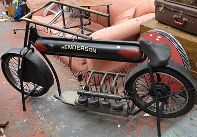 Lot 4 - A bottle rack/bar in the form of a vintage...