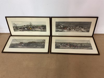 Lot 419 - Four prints of a stage coach, showing the...