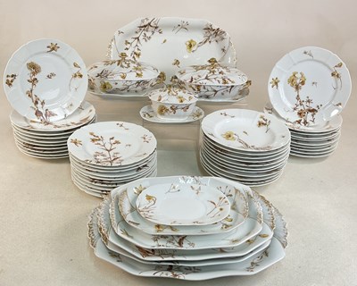 Lot 241 - G D & CIE, LIMOGES; an extensive floral part...