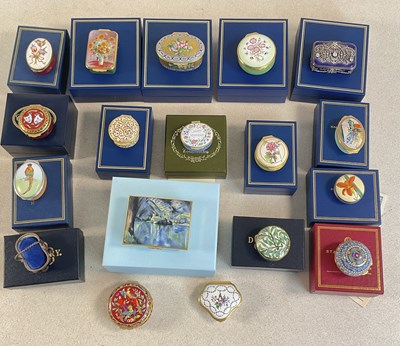 Lot 293 - HALCYON DAYS; a collection of fourteen enamel...