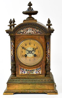Lot 206 - An early 20th century gilt brass and enamel...