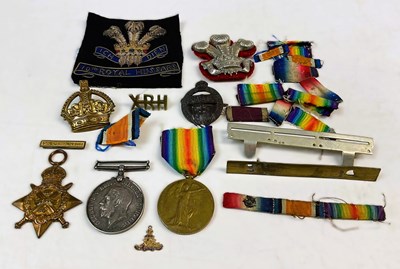 Lot 223 - A WWI medal trio, awarded to 6517...