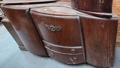 Lot 96 - BEAUTILITY; a walnut veneered drinks cabinet,...