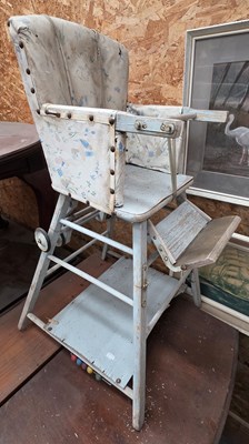 Lot 110 - Two vintage metamorphic highchairs for...