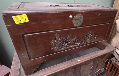 Lot 123 - An early 20th century Chinese camphorwood...