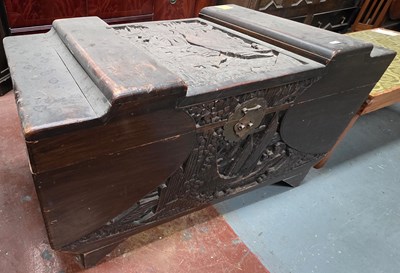 Lot 128 - An early 20th century Chinese camphorwood...
